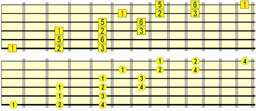 Fretboard Scales Charts