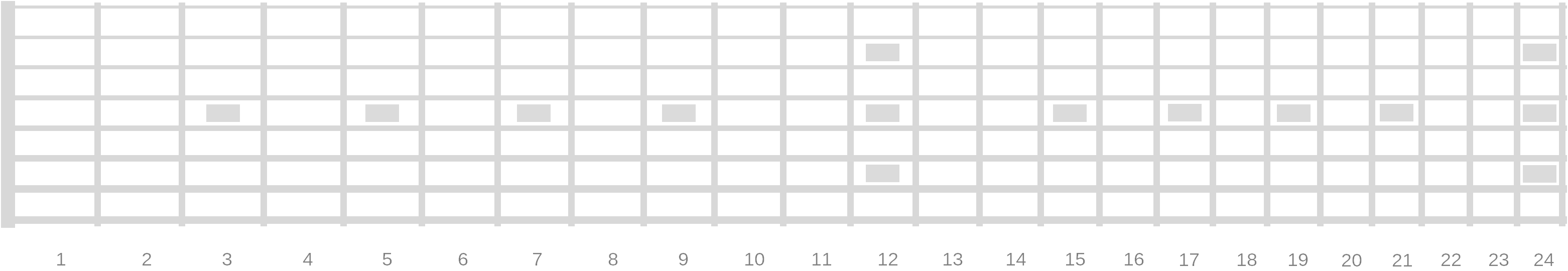 Blank Guitar Neck Chart