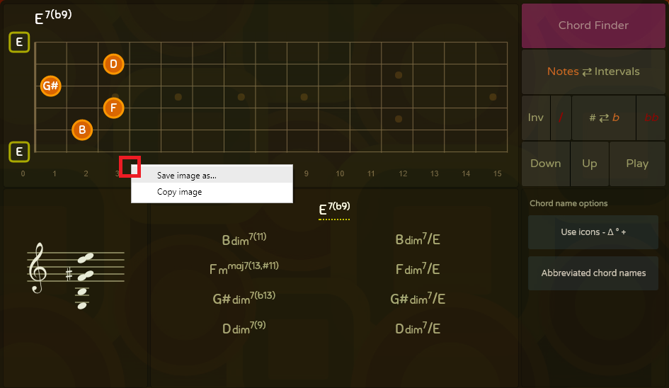 Ambient Guitar Chords Chart