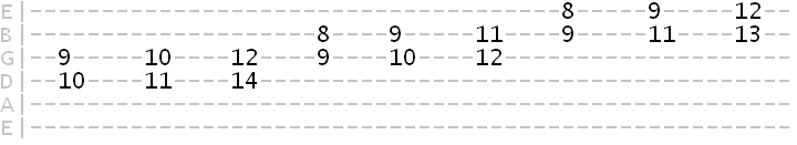 harmonized C phrygian dominant scale in 3rds