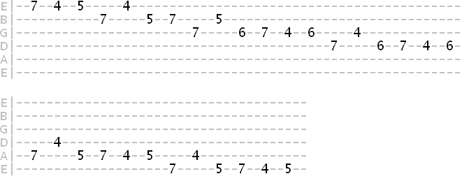 descending 3rd interval pattern