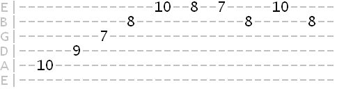 using an arpeggio to lead into a V chord phrase