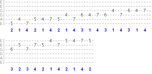 major scale 3rd interval exercise