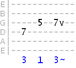 guitar vibrato exercise tab