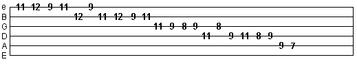 descending alternate picking run exercise