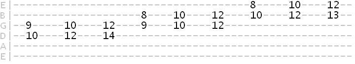 harmonized C major scale in 3rds