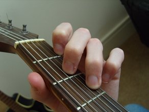 photo of D minor open chord