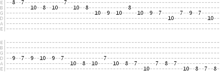 descending major scale run exercise