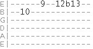 harmonic minor scale lick with bend