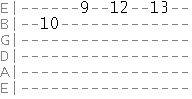 harmonic minor lick with no bends