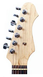 6 tuning pegs in a line