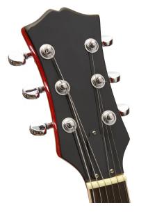 guitar head stock with 3 tuning pegs on each side