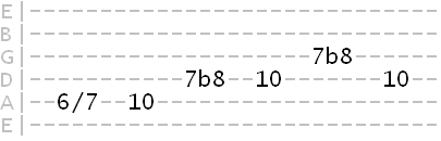 pentatonic exercise using slides and bends