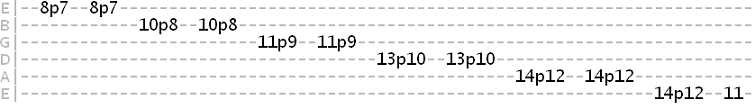 phrygian dominant pull off exercise