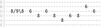 b5 IV position lick