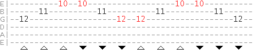 G minor arpeggio sweep picking