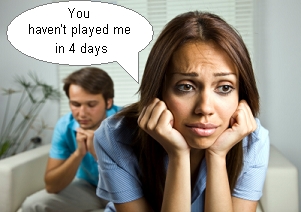 a couple going through relationship troubles - metaphor for guitar a couple going through relationship troubles - metaphor for guitar