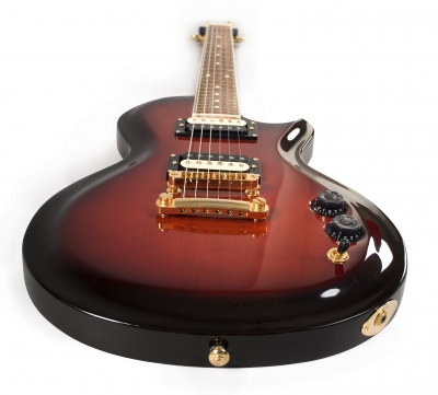 electric guitar laid down electric guitar laid down