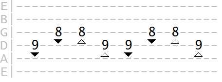 two string sweep exercise on D and G strings