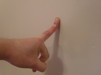 middle finger wall stretching exercises