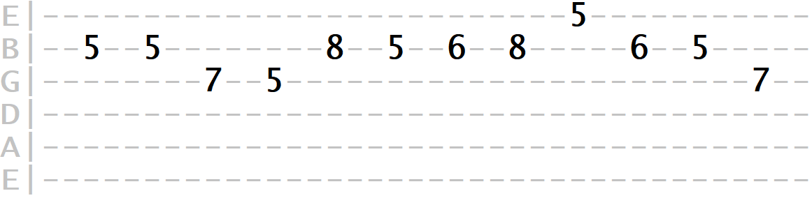 c-major-melody-tab