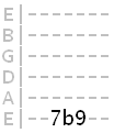 whole step bend on the low E string