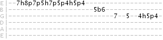 harmonic minor scale lick