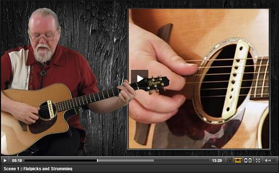 guitar chord picking and strumming video lesson